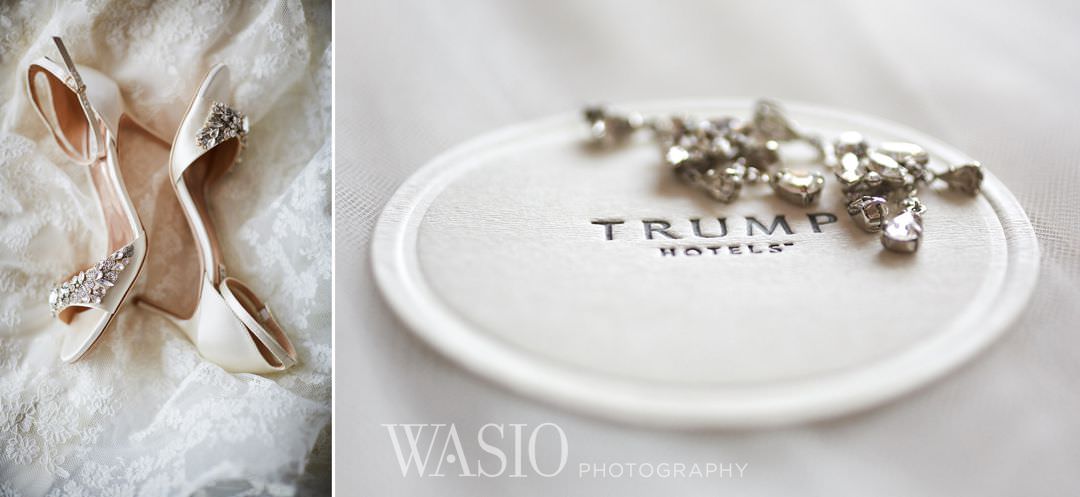 02-chicago-trump-tower-wedding-river-shoes-details Chicago River Roast Wedding - Joanna + Mateusz