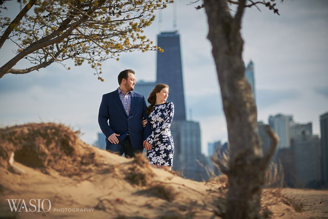 03-Chicago-engagement-skyline-downtown Spring Engagement session - Stephanie + Zach