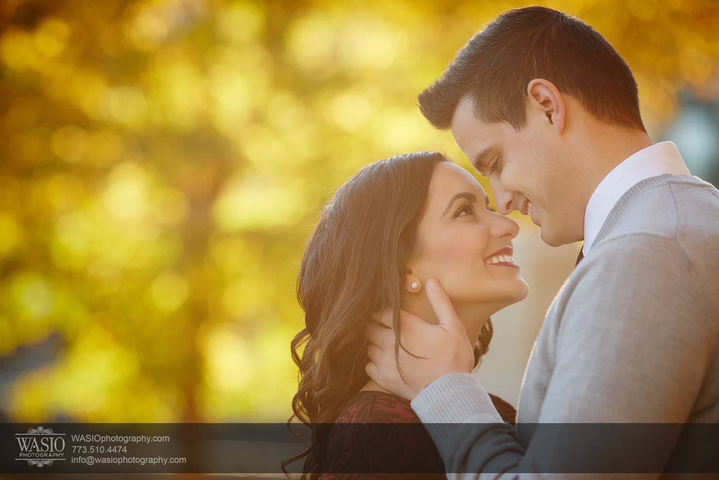 Chicago Fall Engagement – Rubina + Eric
