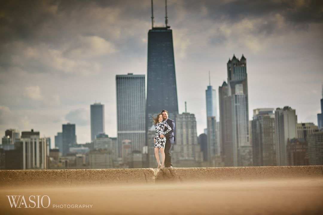 06-Beach-Chicago-engagement-photographer Spring Engagement session - Stephanie + Zach