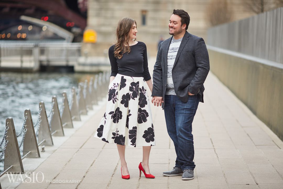 10-Chicago-engagement-riverfront Spring Engagement session - Stephanie + Zach