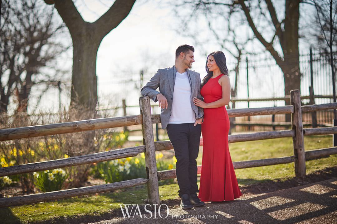 10-chicago-engagement-sunrise-red-dress Chicago Sunrise Engagement Session - Sara + Peter