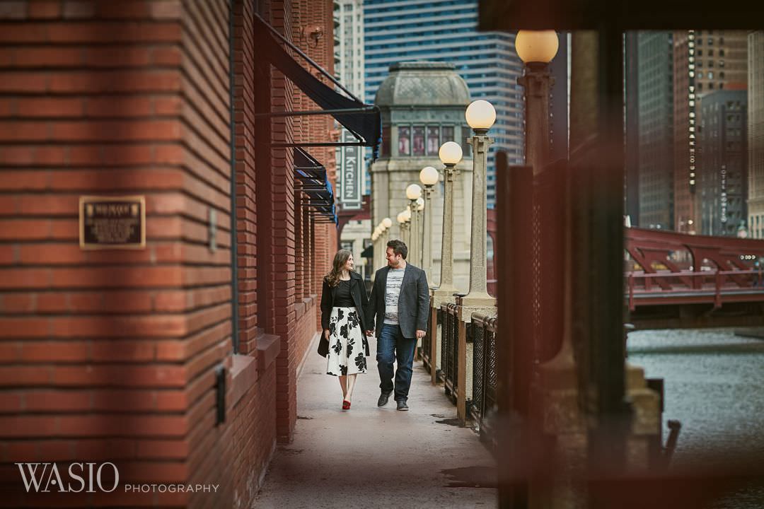 13-Chicago-engagement-river-roast-restaurant Spring Engagement session - Stephanie + Zach