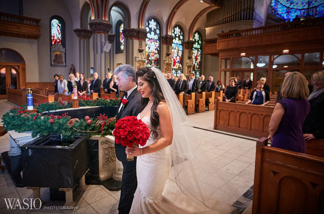 14-chicago-wedding-church-flowers-father Knickerbocker Hotel, Chicago Wedding - Magdalynn + Joseph