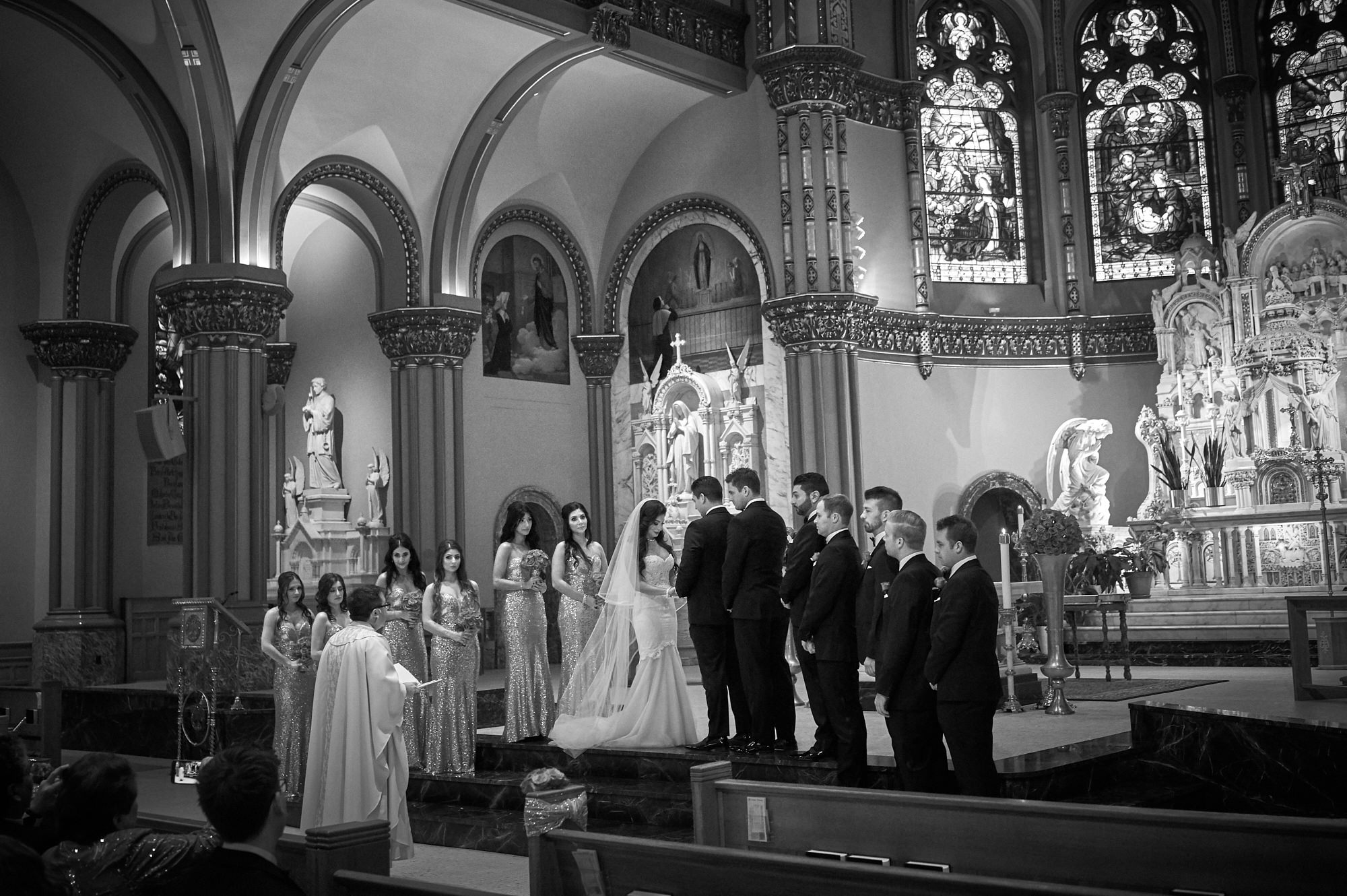 15.1-depaul-wedding-church-i-do Knickerbocker Hotel, Chicago Wedding - Magdalynn + Joseph