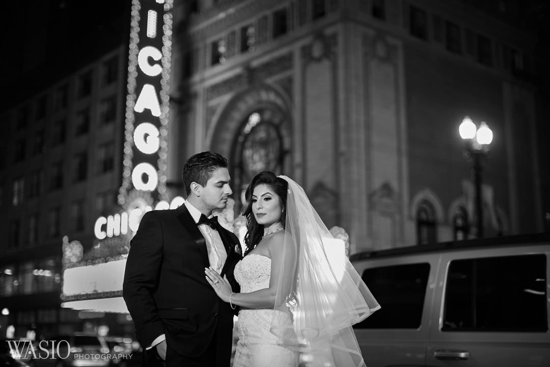 22-chicago-theater-wedding-portrait-elegant Knickerbocker Hotel, Chicago Wedding - Magdalynn + Joseph