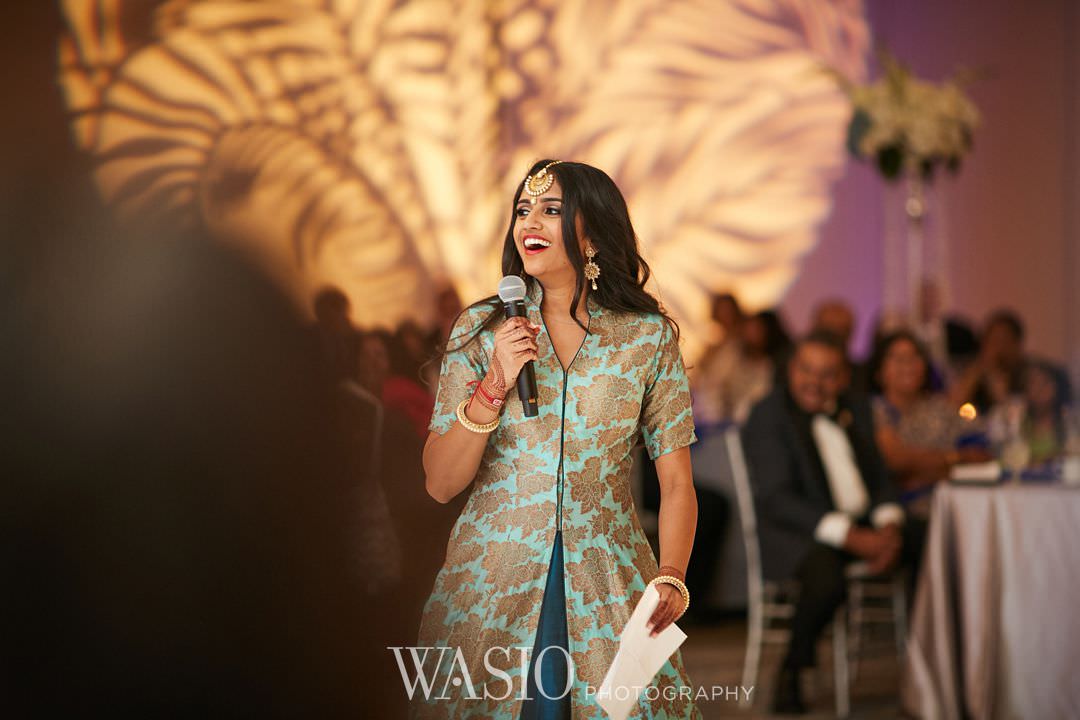 38-Indian-wedding-chicago-rosemont-speech-fun Indian Wedding at Rosemont Convention Center - Arya and Arpit