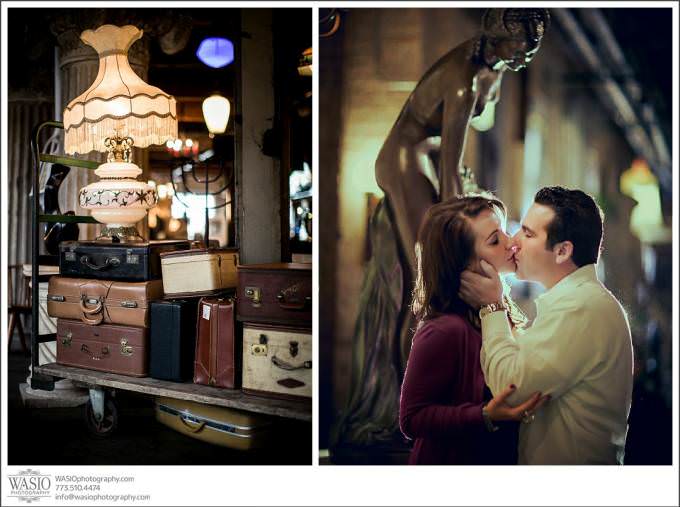 Chicago-Engagement-photos-art-1-680x507 Salvage One Chicago - Vintage Engagement Session {Stephanie & Dominick} 