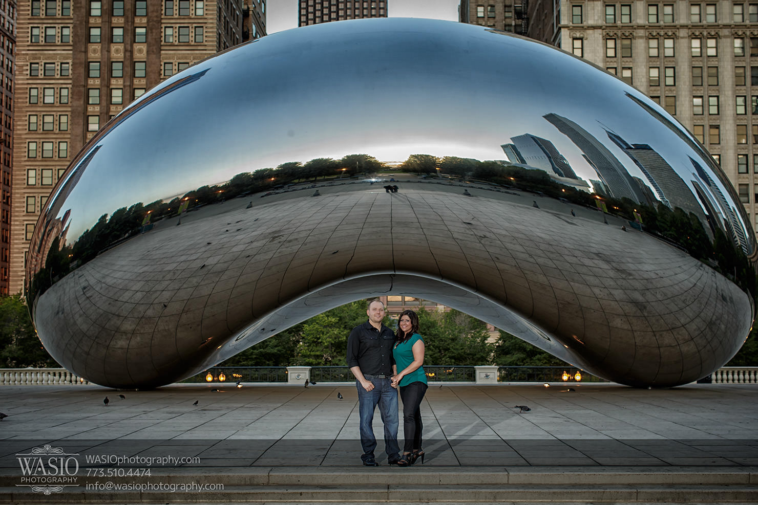 Chicago Millennium Park Engagement – Andrea + Kirill