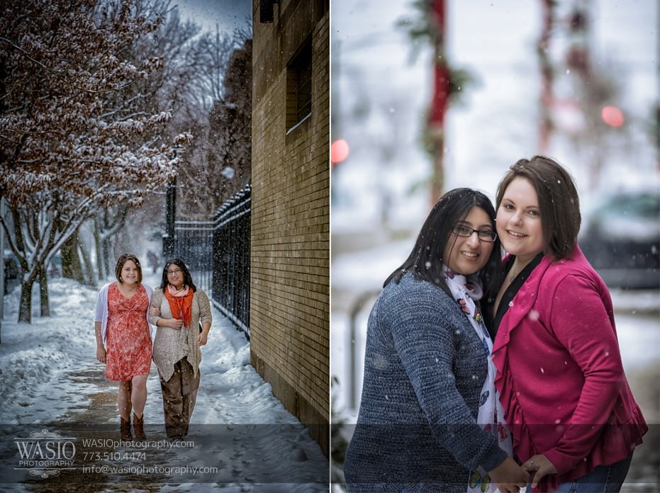 Chicago-engagement-wedding-photographer-same-sex-104-dramatic-winter-portraite-snow-931x696 Intimate Same Sex Engagement - Katherine & Mitali