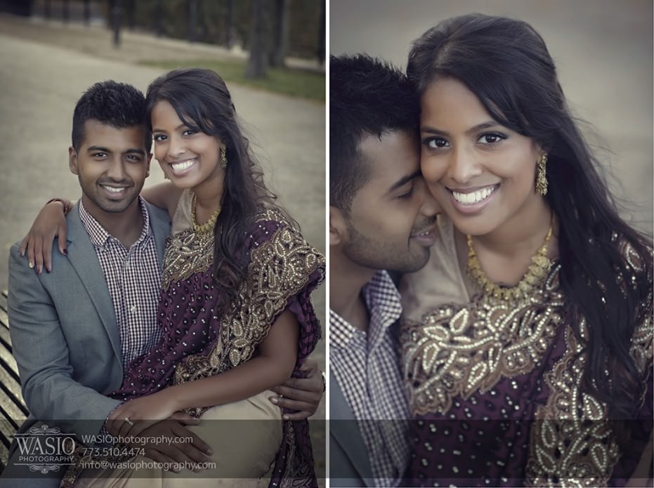 Chicago-wedding-engagement-photography-003-romantic-postrait-Indian-sari-931x695 Engagement Photography Session - Cheryl + Brian