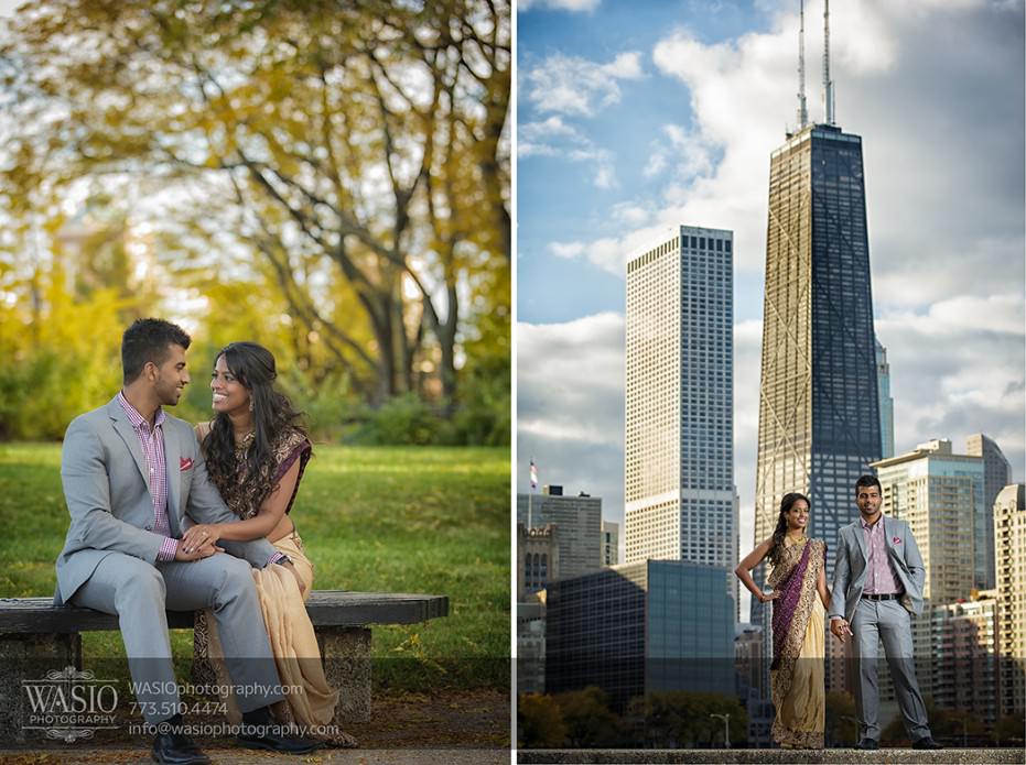 Chicago-wedding-engagement-photography-004-skyline-chicago-Hancock-lake-931x695 Engagement Photography Session - Cheryl + Brian