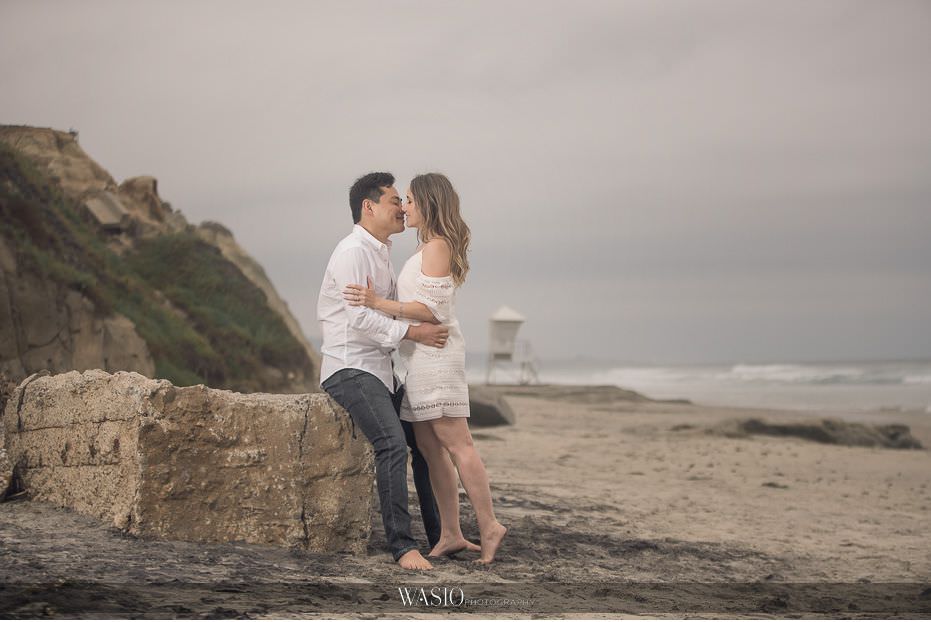 Del-Mar-Engagement-Photography-beach-waves-lighthouse-23 Del Mar Engagement - Yu and Mariana