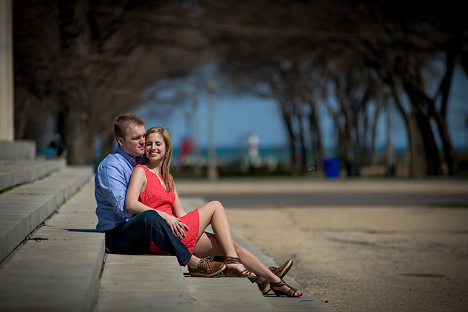 Engagement Pictures at The Art Institute Gardens – Lauren+Nick