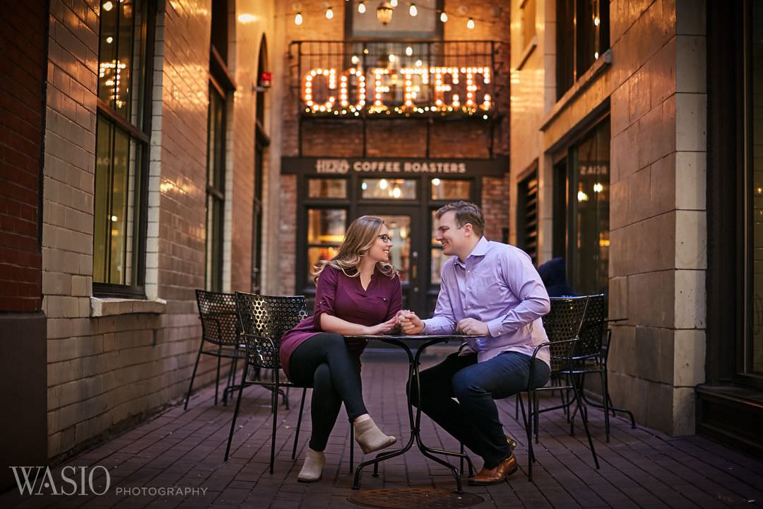 chicago-coffee-shop-engagement-in-love Chicago winter engagement session - Lucy + John