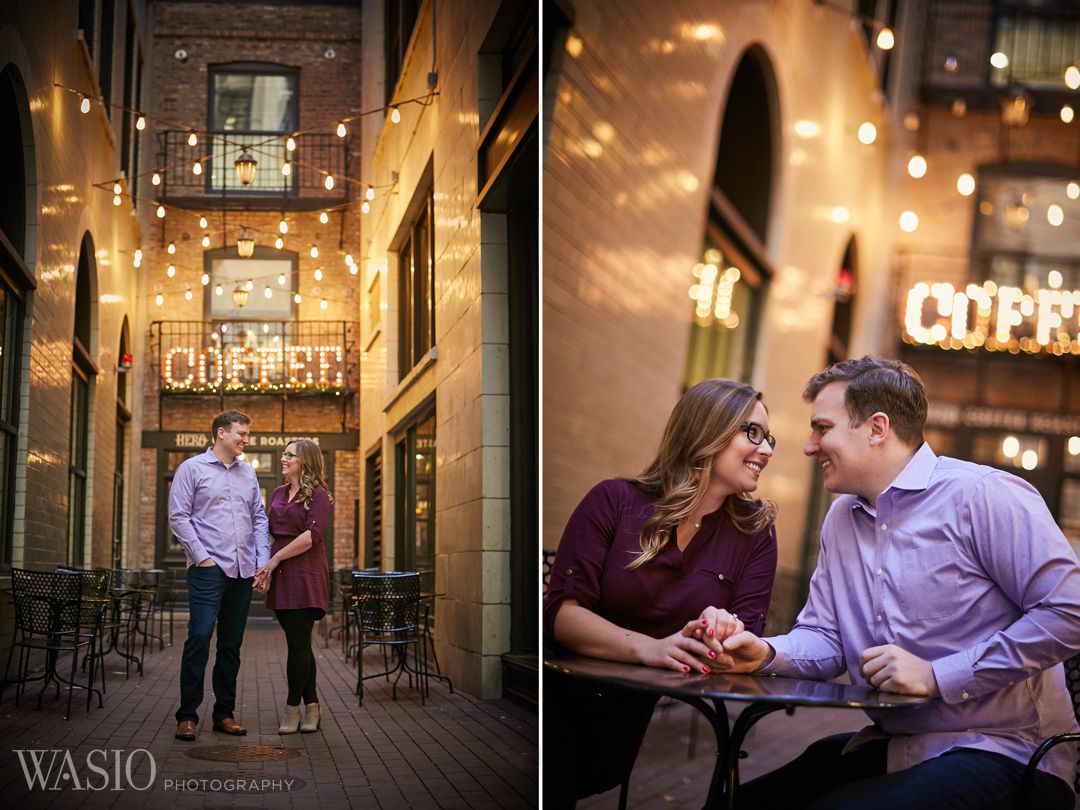 chicago-engagement-downtown Chicago winter engagement session - Lucy + John