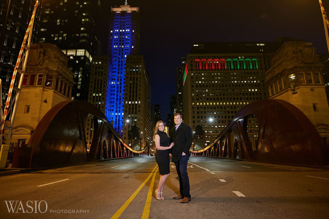 chicago-river-engagement-wedding-planner Chicago winter engagement session - Lucy + John