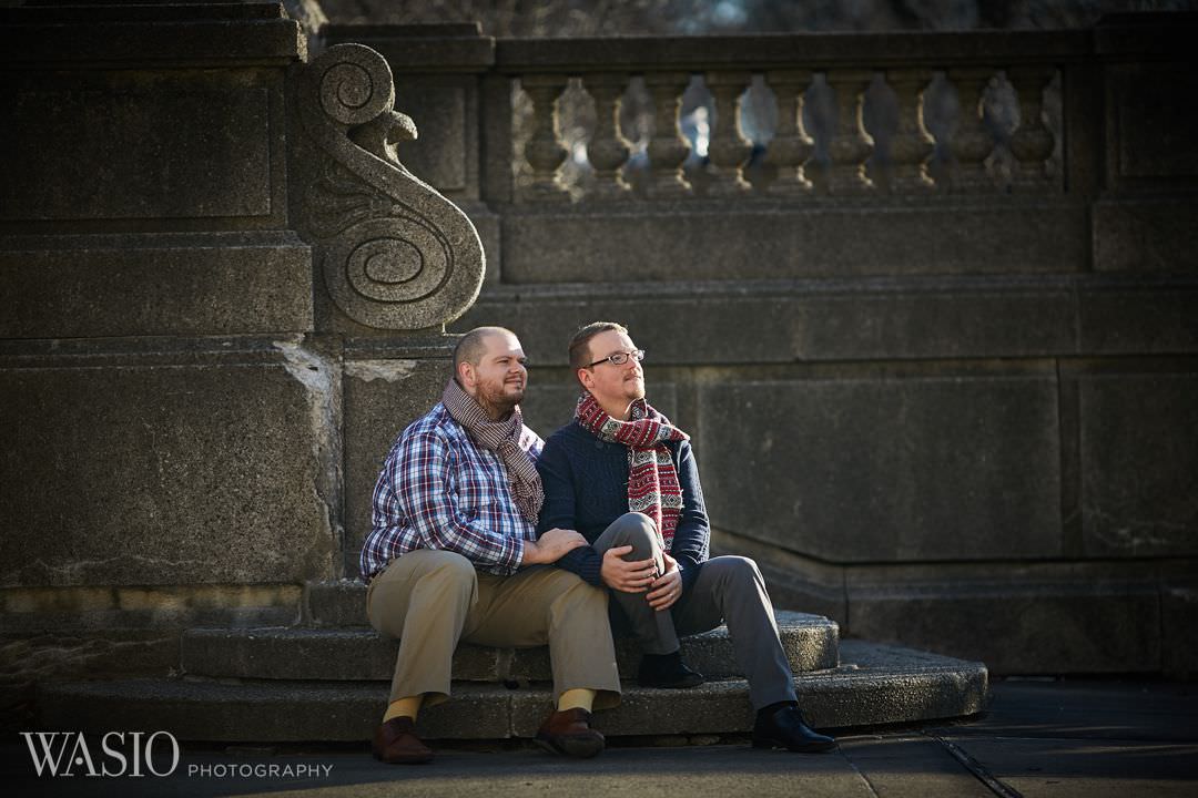 downtown-chicago-gay-engagement-wedding-couple-lgbt Chicago same sex engagement - Jeffrey + Brandon