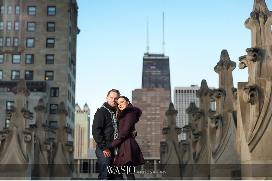 evening-engagement-photos-Chicago-Tribune-rooftop-city-skyline-romantic-photography-San-Diego-California-58 Evening Engagement Photos - Izabela and Marcin