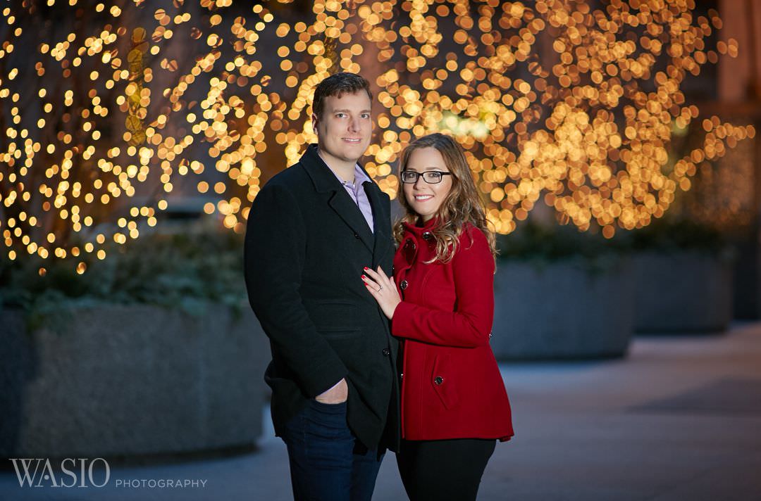 holiday-engagement-bokeh-chicago-bride Chicago winter engagement session - Lucy + John