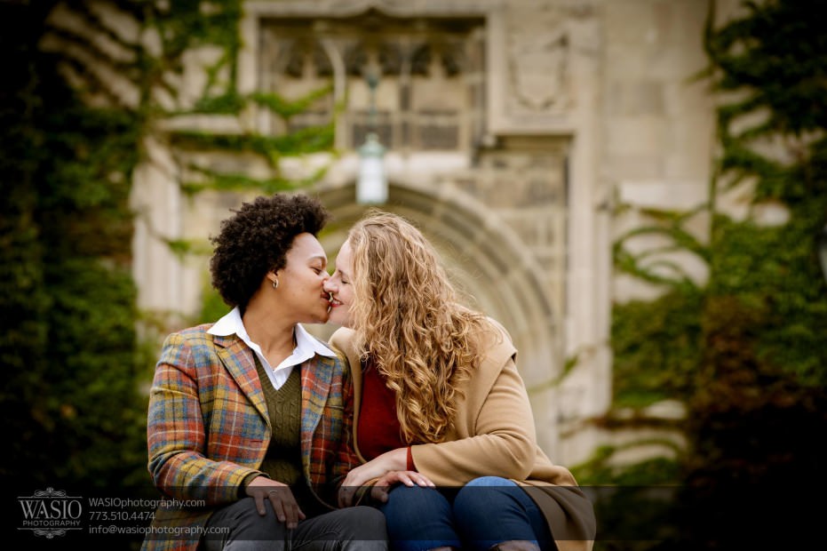 same-sex-engagement-passion-kiss-Chicago-engagement-_44-931x620 University of Chicago same sex engagement - Olivia + Givonna
